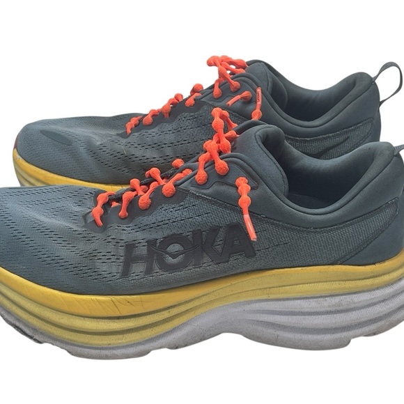 Hoka Other - Hoka Men's Gray and Yellow Running Shoes MEN'S EVERYDAY RUNNING
Bondi 8 Sz 9.2E